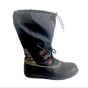 SOREL Vintage Men’s Freestyle Lace Up Waterproof Winter Snow Boots Black 12